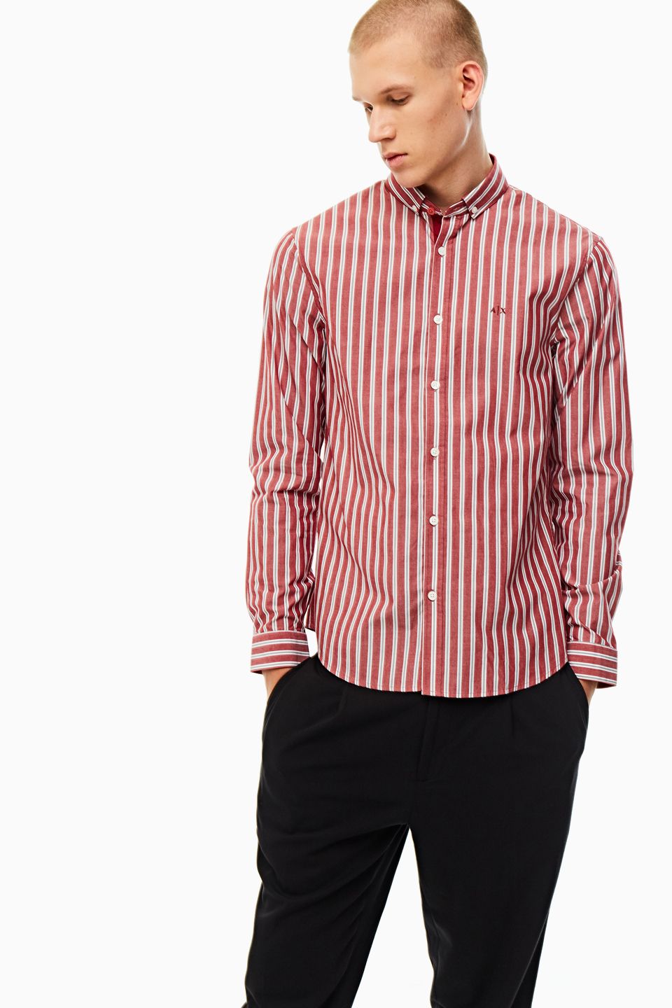 

Рубашка мужская Armani Exchange 3HZC15 ZNSBZ красная XXL, Красный, 3HZC15 ZNSBZ