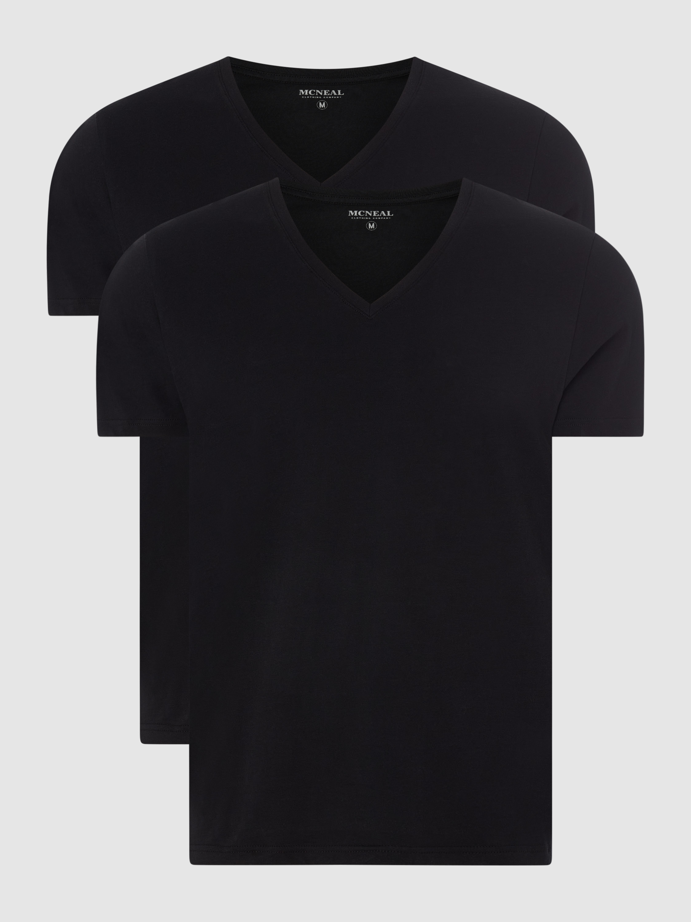Комплект футболок мужских MCNEAL 1250287 черных XL (доставка из-за рубежа)