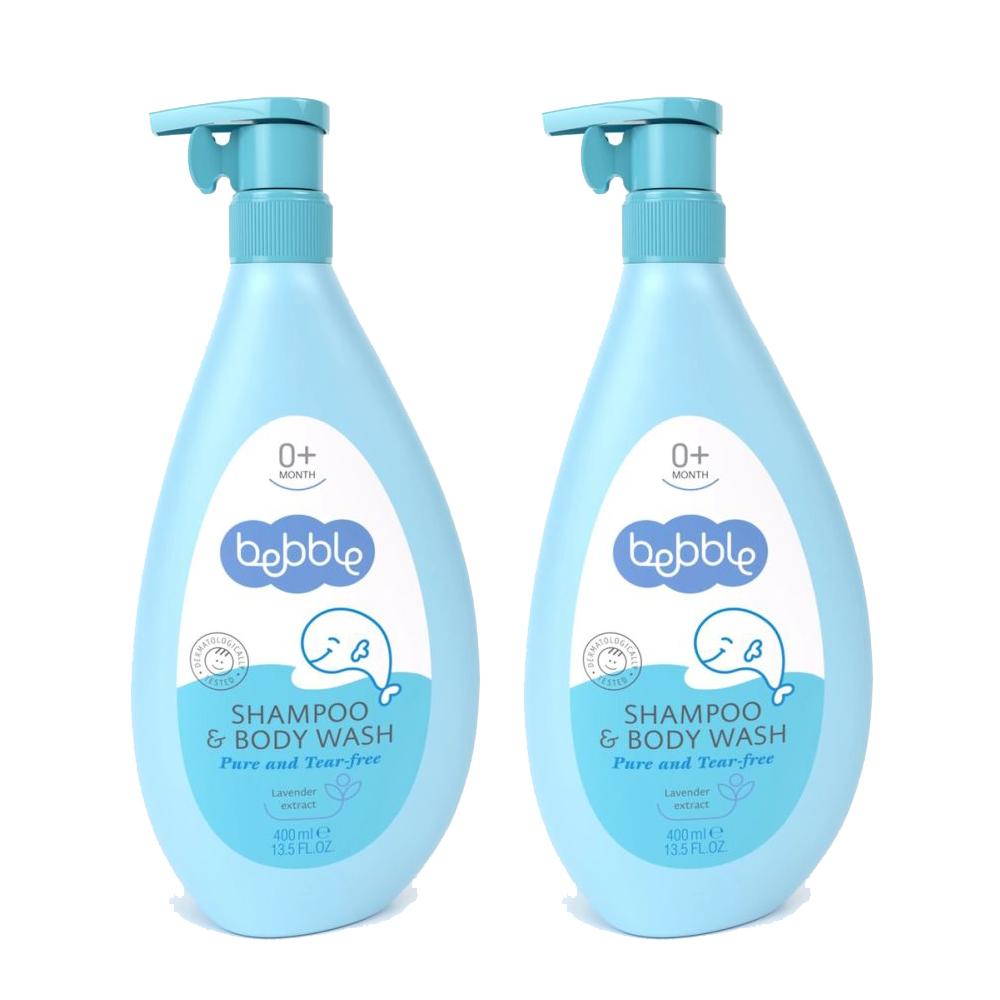 фото Шампунь для волос и тела bebble shampoo & body wash, 2x400 мл