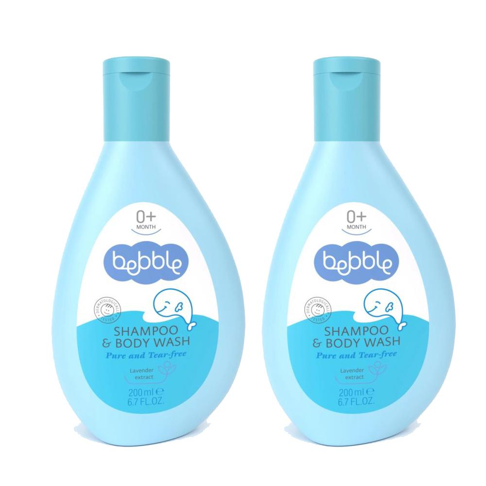 

Шампунь для волос и тела Bebble Shampoo & Body Wash, 2x200 мл, Shampoo & body wash 2x