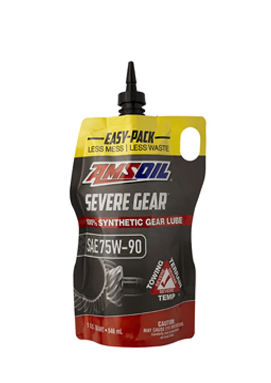 фото Трансмиссионное масло amsoil severe gear synthetic extreme pressure lubricant 75w-90 0,9л