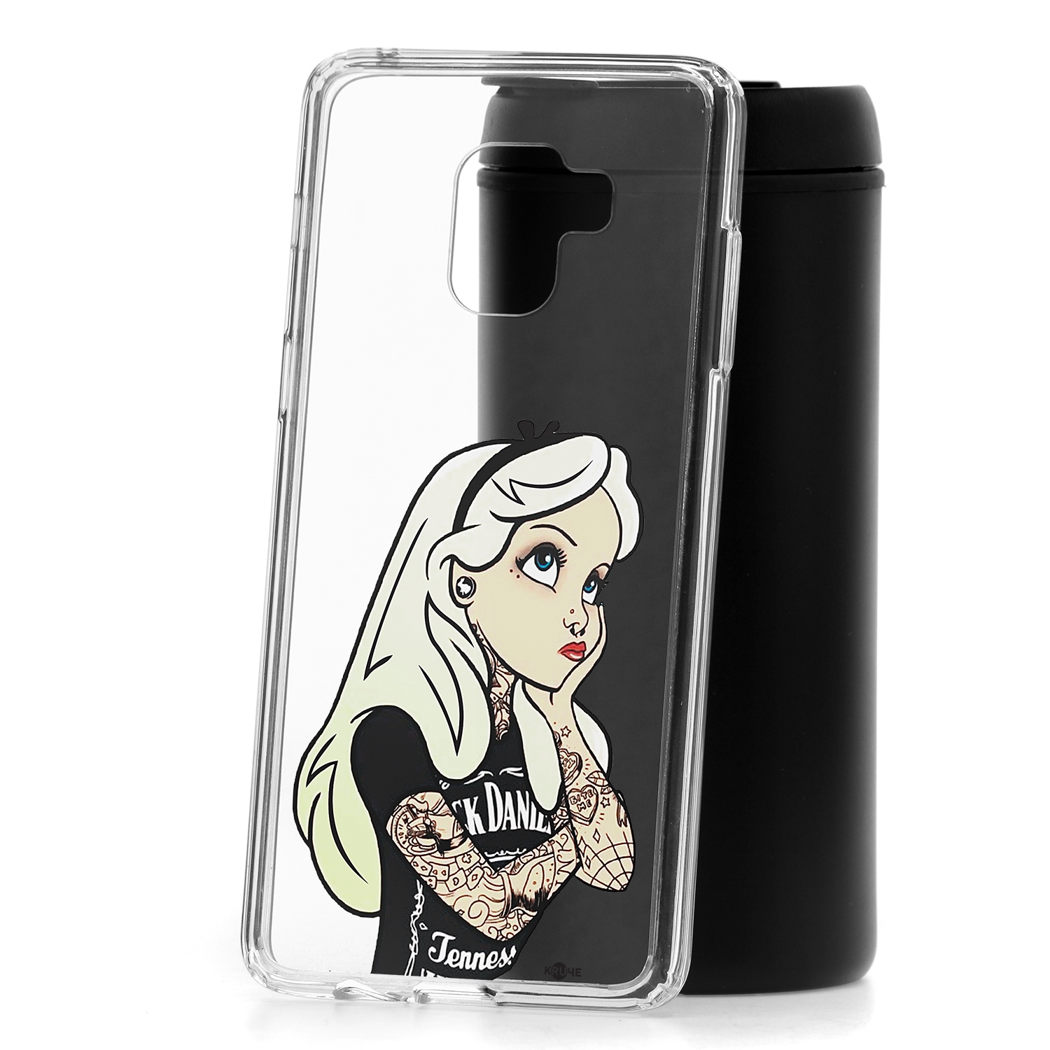 фото Чехол для samsung galaxy a8+ 2018 (a730) кruче print tattoo girl