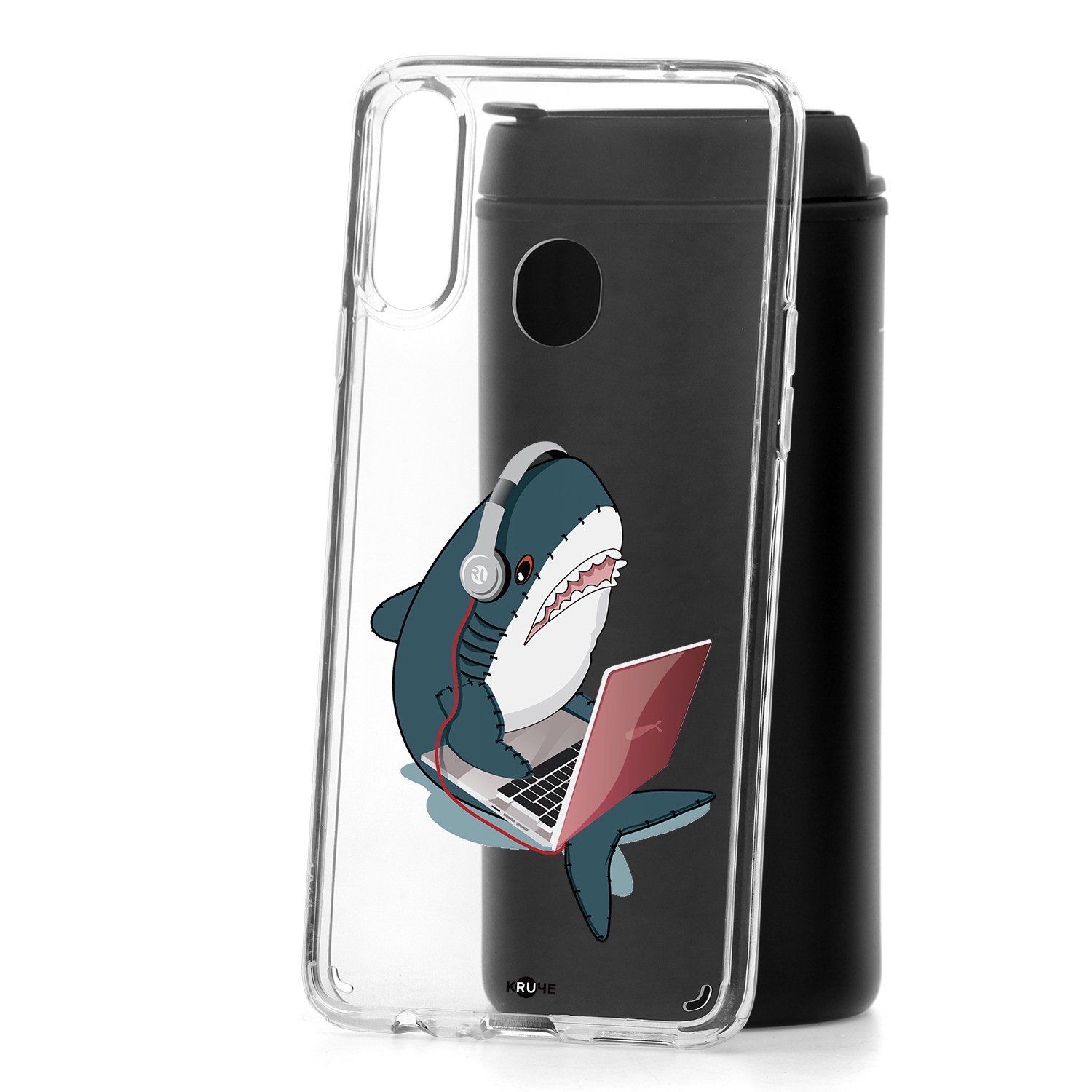 фото Чехол samsung galaxy a20s kruche print акула кruче