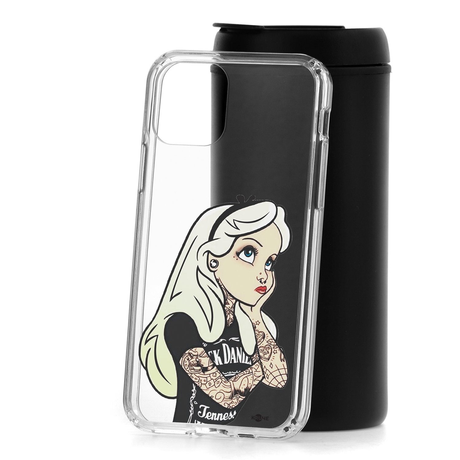 

Чехол для Apple iPhone 11 Pro КRUЧЕ Print Tattoo Girl, Прозрачный;белый, Print