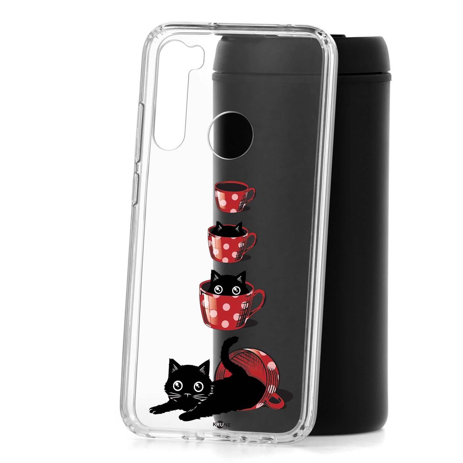 Чехол для Xiaomi Redmi Note 8 КRUЧЕ Print Котенок в чашке