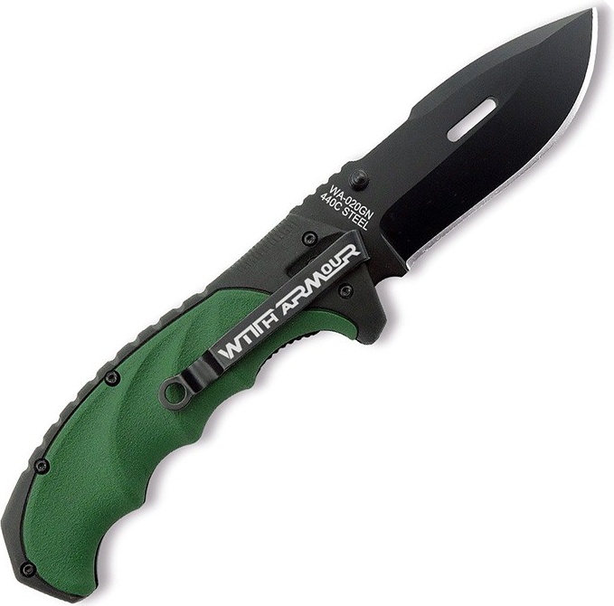 фото Туристический нож witharmour wa-020gn, green/black