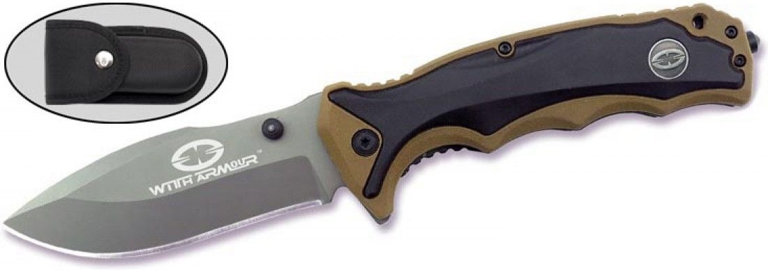 Туристический нож WithArmour WA-019TN, brown/black