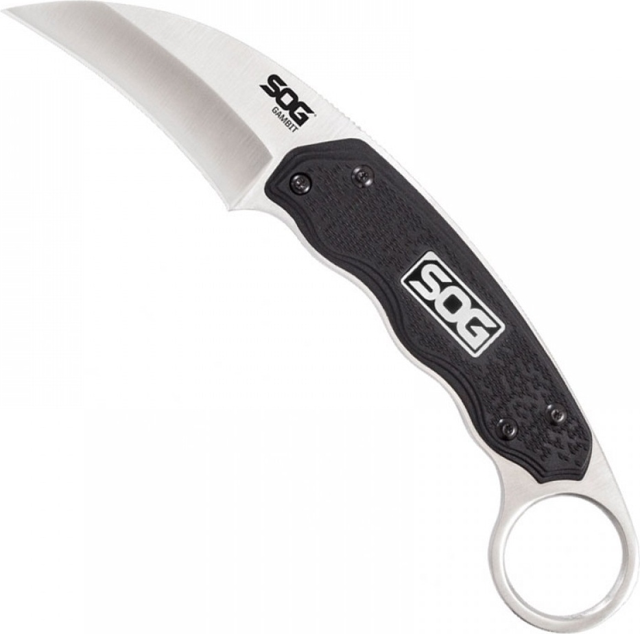 

Туристический нож SOG Gambit, black, Серебристый;черный, Gambit