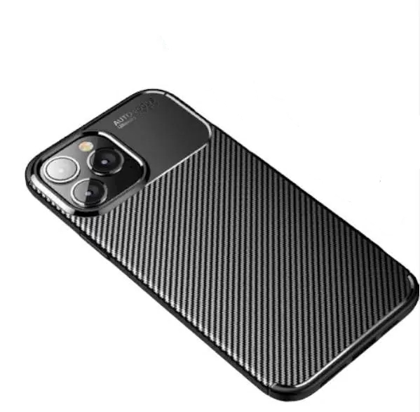 

Чехол-бампер MyPads Sotto il Carbonio для iPhone 14 Pro черный
