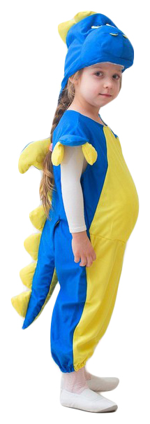 Карнавальный костюм Бока Дракон, цв. желтый; синий р.122