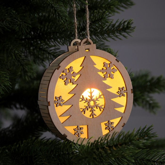 

Елочная игрушка Luazon lighting Елочка 1 шт. бежевый, Елочка