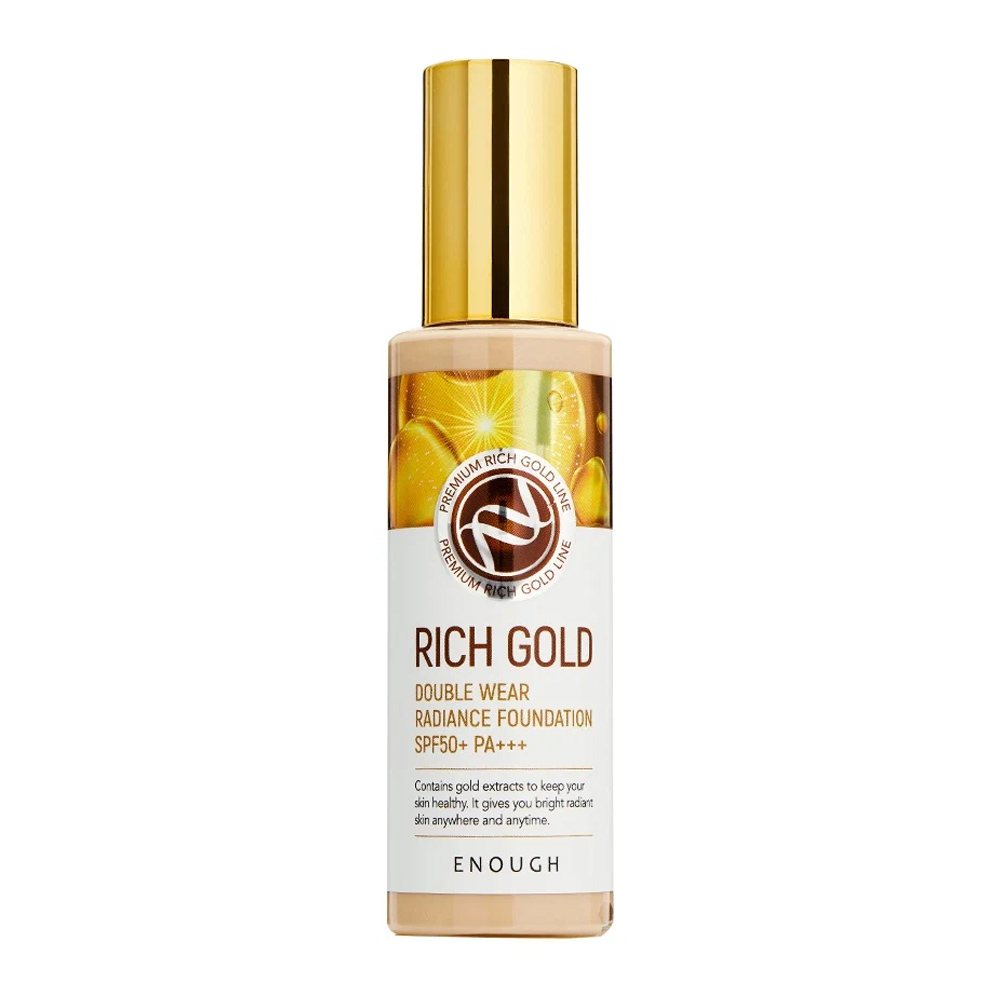 Тональный крем Enough Rich gold double wear radiance foundation #21 вода капля форма макияж тональный крем смешивание пуф безупречная пудра гладкая красота косметические инструменты