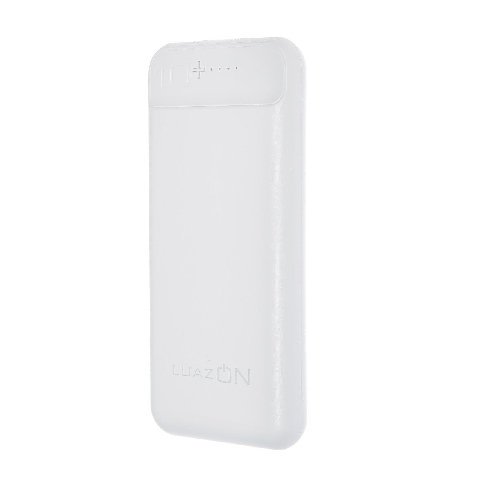 

Внешний аккумулятор LuazON PB-29 Li-Pol 10000 мАч, 2 USB, белый, PB-29