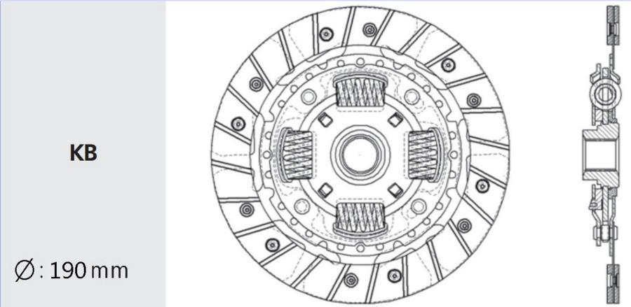 VALEO PHC Диск сцепления Valeo TY36