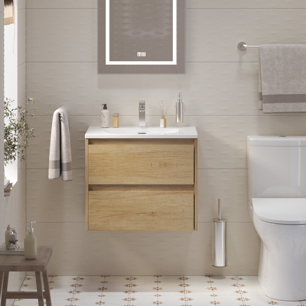 

Тумба с раковиной BelBagno Kraft 39-600 rovere nebrasca nature, Коричневый, Kraft 39-600 rovere nebrasca nature