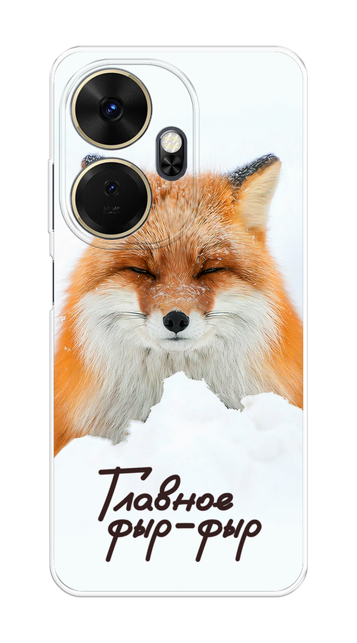 

Чехол на Itel P55 Plus 4G "Снежный фыр-фыр", Оранжевый;белый;коричневый, 3201950-1