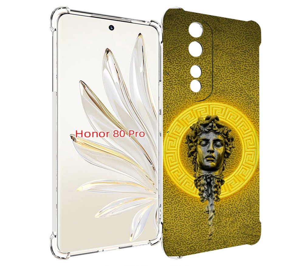 

Чехол MyPads статуя версачи для Honor 80 Pro, Прозрачный, Tocco