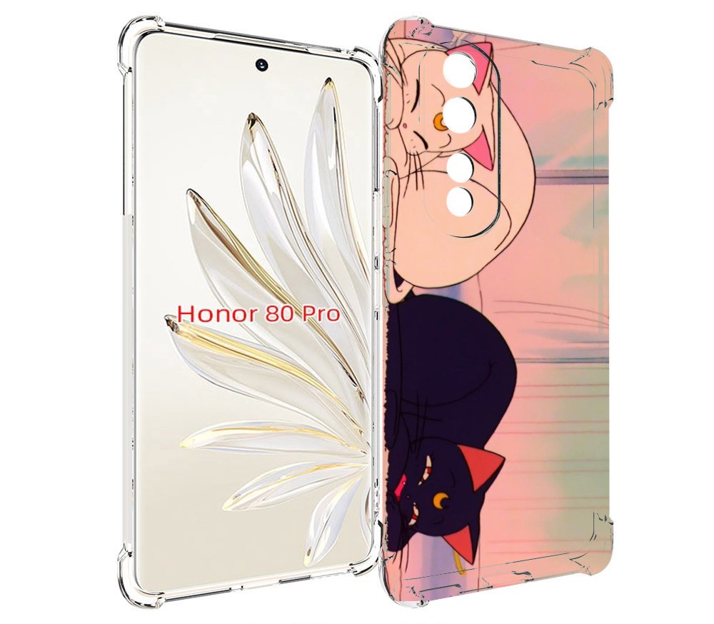

Чехол MyPads спящие коты для Honor 80 Pro, Прозрачный, Tocco