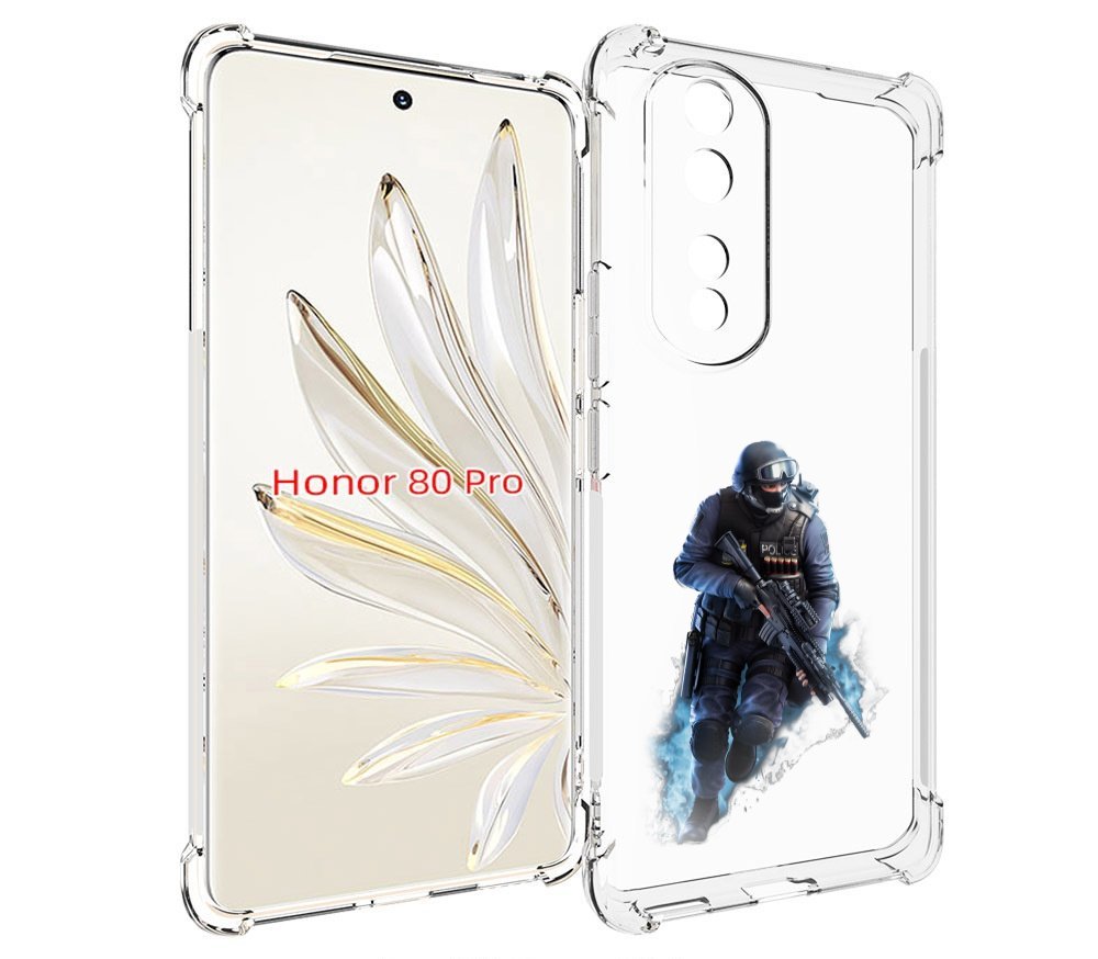 

Чехол MyPads спецназ-ксго для Honor 80 Pro, Прозрачный, Tocco
