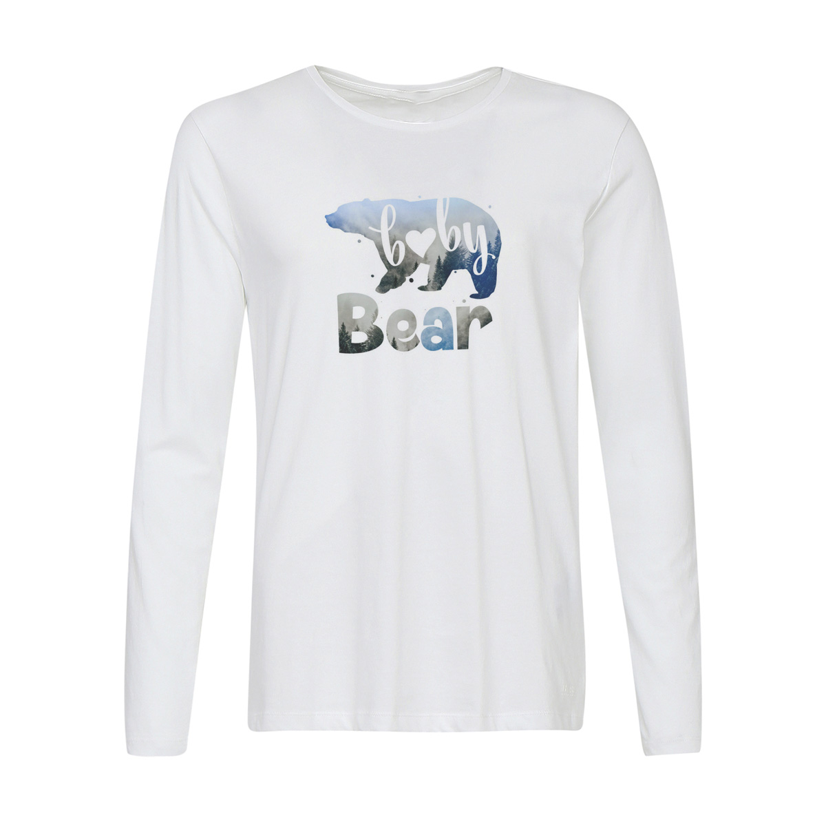 

Лонгслив CoolPodarok Семья. Baby BEAR. Ребенок медведь, Белый, w0151816