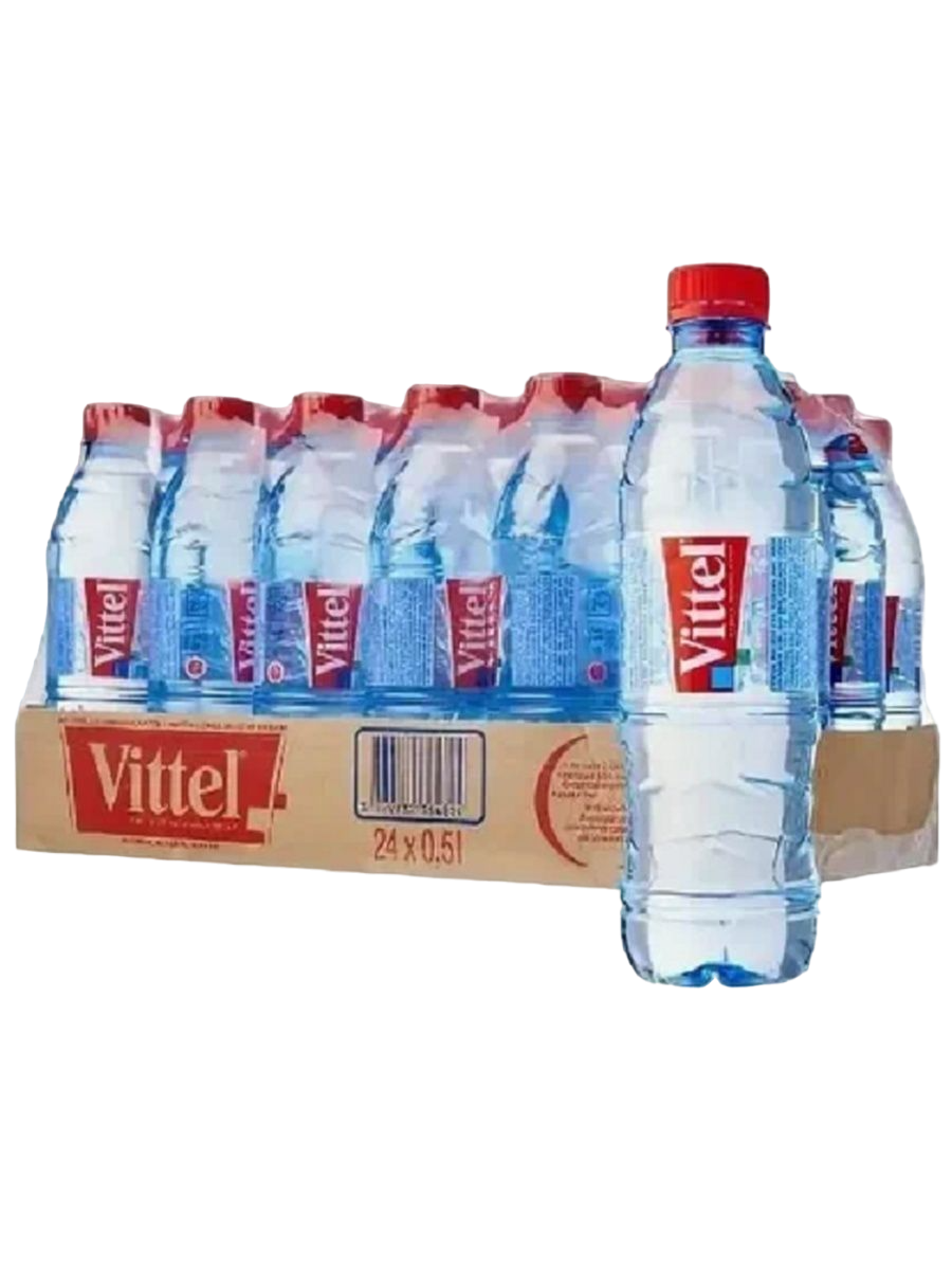 Вода минеральная питьевая Vittel (Виттель) 24 шт по 0,5л