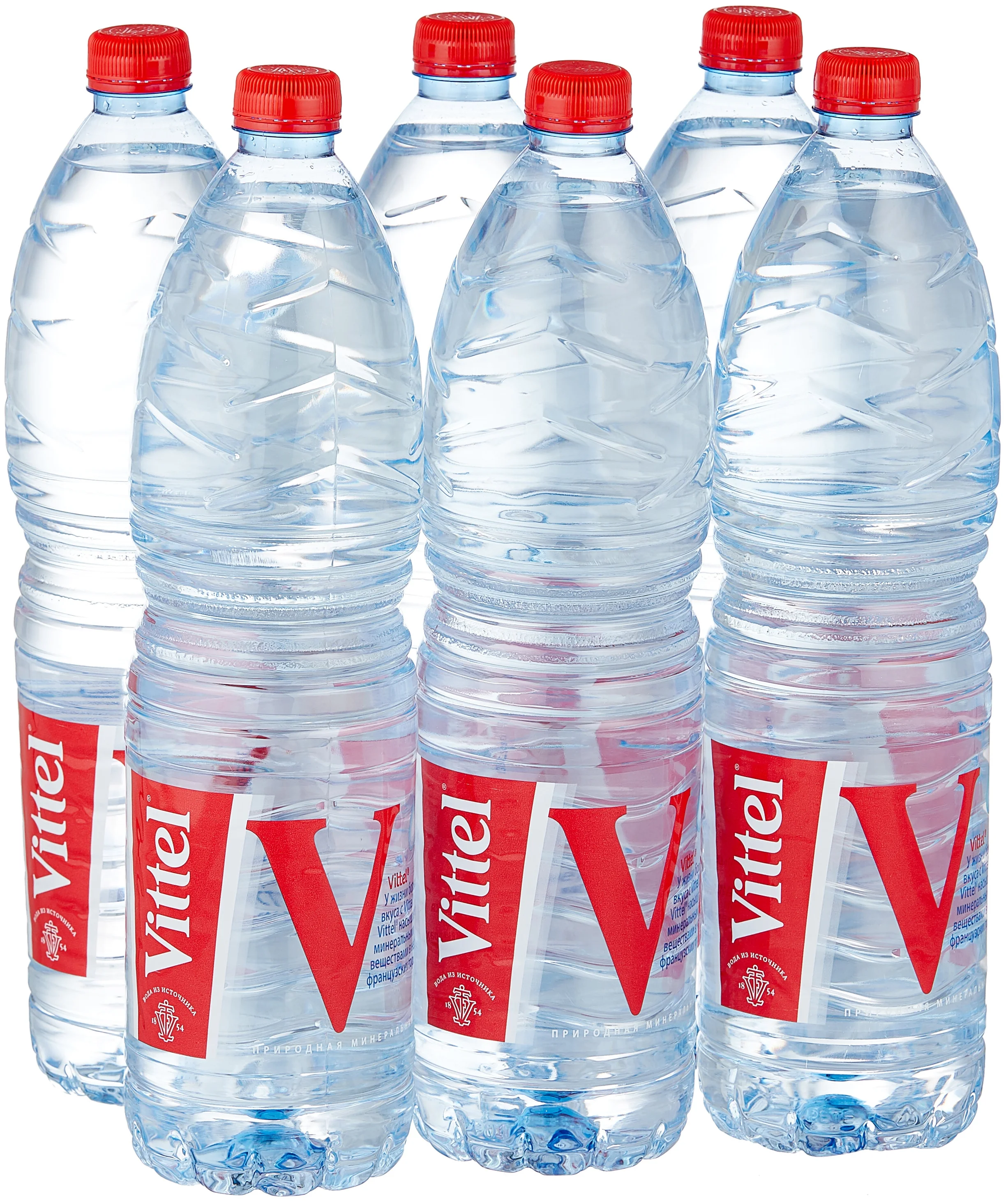 Минеральная вода Vittel (Виттель) 1,5 л х 6 шт, негазированная, пэт