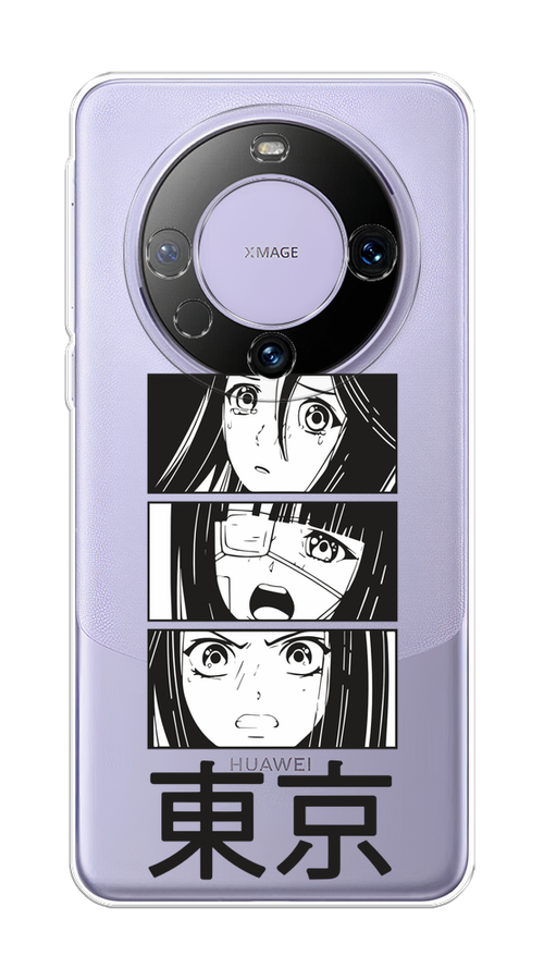 

Чехол на Huawei Mate 60 Pro "Tokyo girls", Белый;черный;прозрачный, 6122250-1