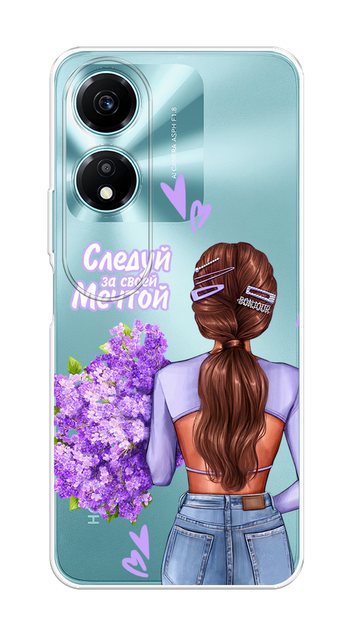

Чехол на Honor X5 Plus "Следуй за своей мечтой", Фиолетовый;коричневый, 6121950-1