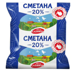 

Сметана Моя Славита 20% БЗМЖ 450 г