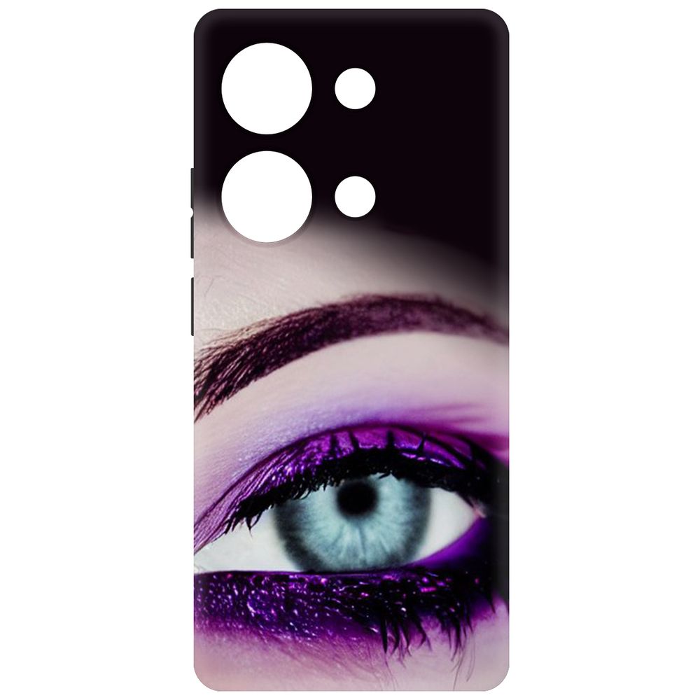 

Чехол-накладка Krutoff Soft Case Взгляд для Poco M6 Pro 4G черный