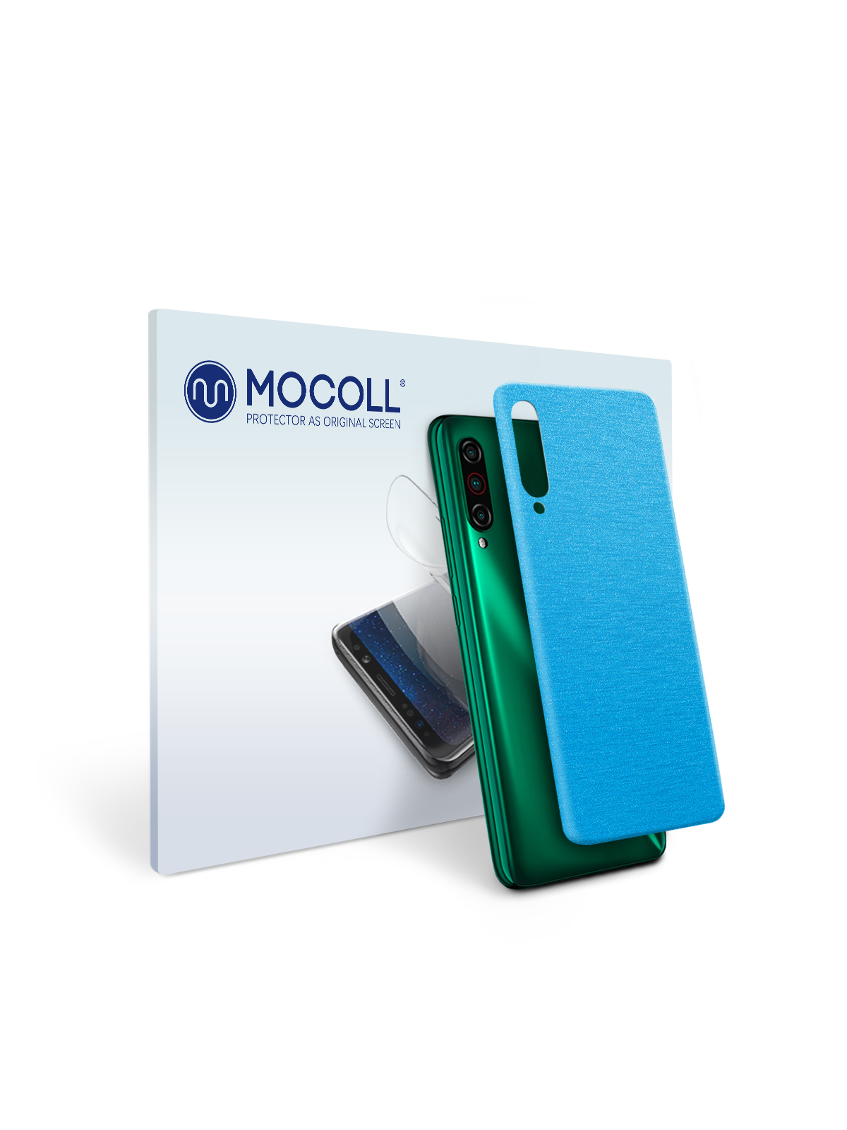 

Пленка защитная MOCOLL для задней панели Meizu 18 Металлик Голубой