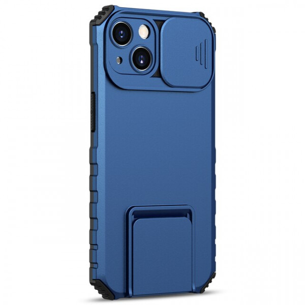 

Противоударный чехол Epik CamShield Holder для iPhone 14 Plus с защитой камеры, Синий