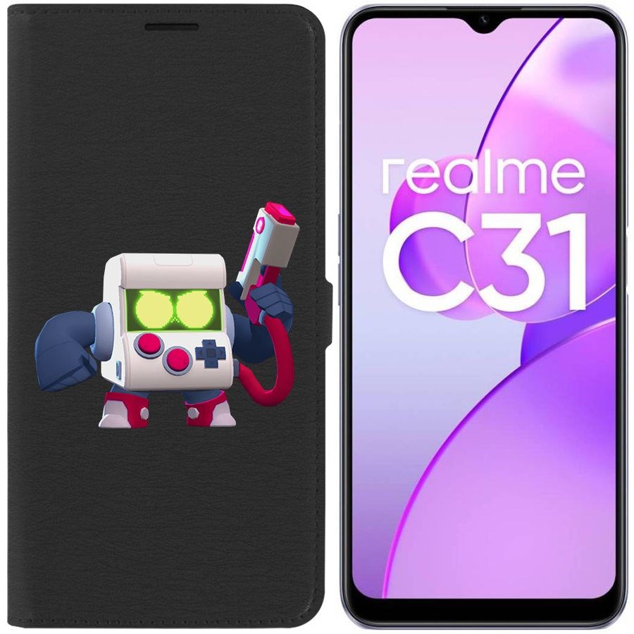 

Чехол-книжка Eco Book для Realme C31 Brawl Stars-8-Бит классический