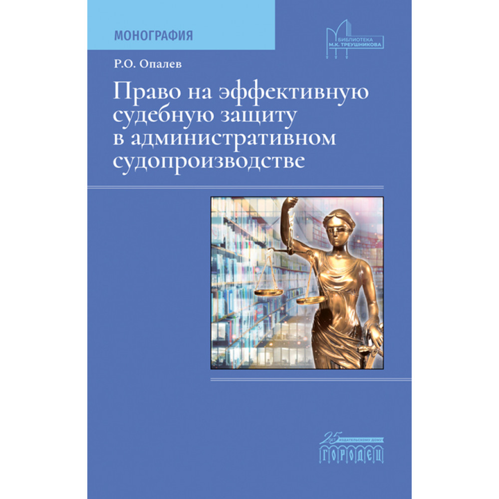 

Право на эффективную судебную защиту в административном судопроизводстве