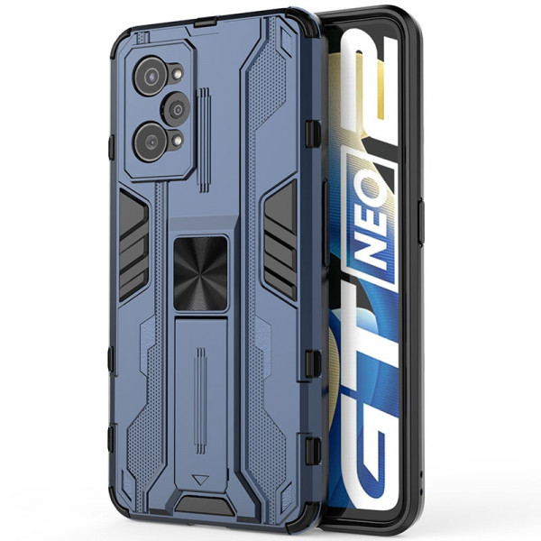 

Противоударный чехол-подставка Epik Galvatron для Realme GT Neo 2/3T/GT2/Q5 Pro 5G, Синий