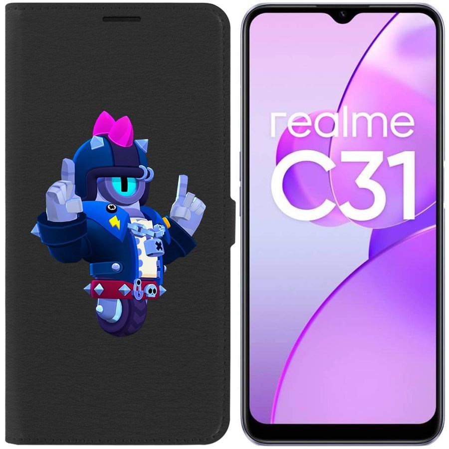 

Чехол-книжка Eco Book для Realme C31 Brawl Stars-Дикий Сту
