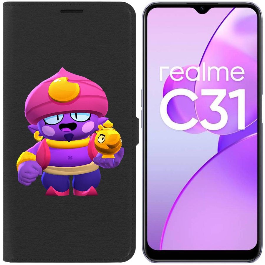 

Чехол-книжка Eco Book для Realme C31 Brawl Stars-Джин