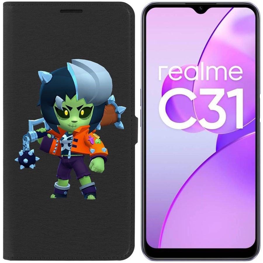 

Чехол-книжка Eco Book для Realme C31 Brawl Stars-ЗомБиби