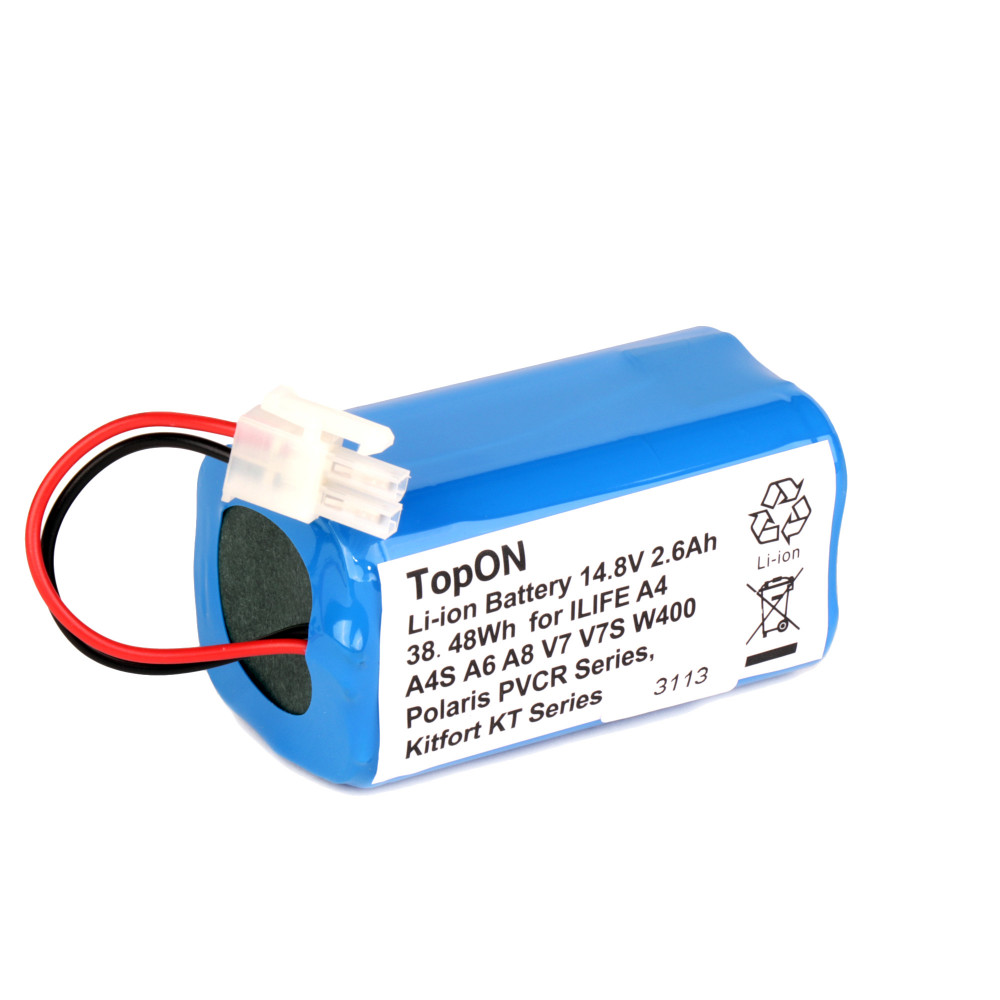 фото Аккумулятор для пылесоса ilife 4inr1966 (14.8v, 2.6ah, li-ion) topon