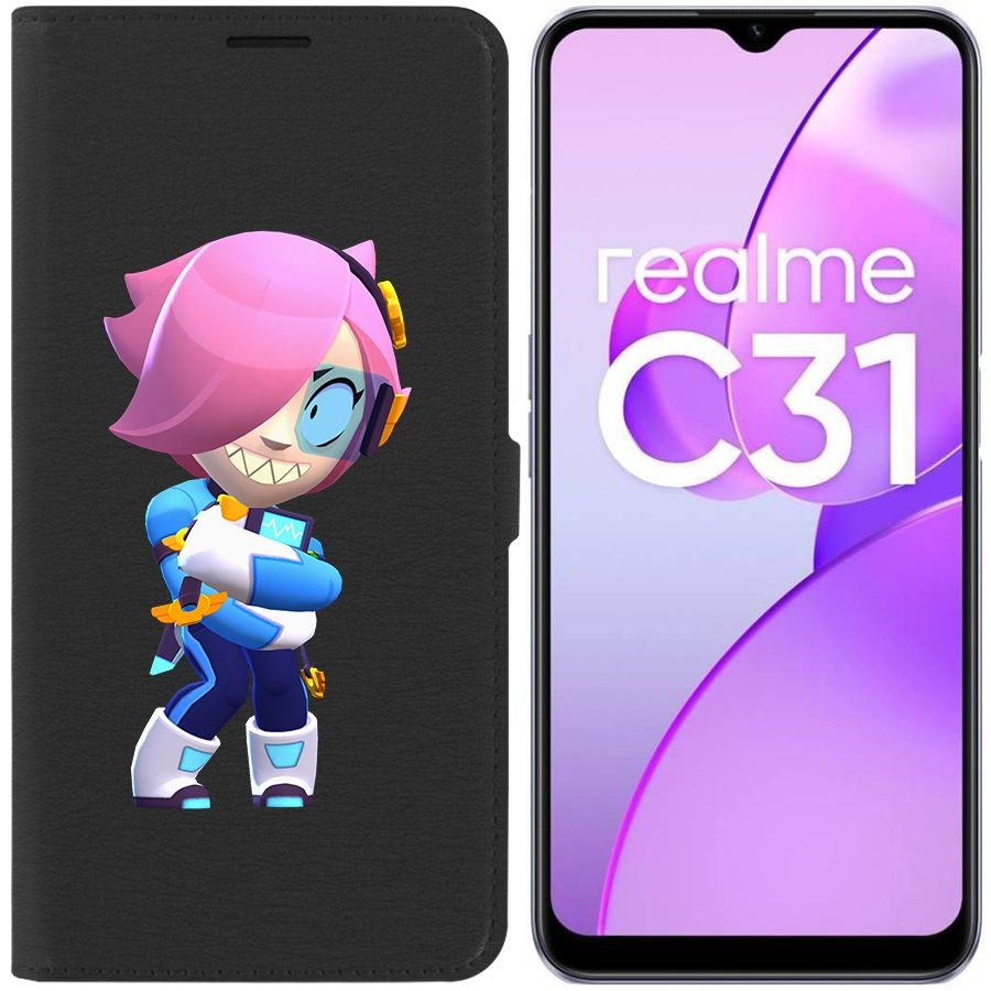

Чехол-книжка Eco Book для Realme C31 Brawl Stars-Колетт Навигатор