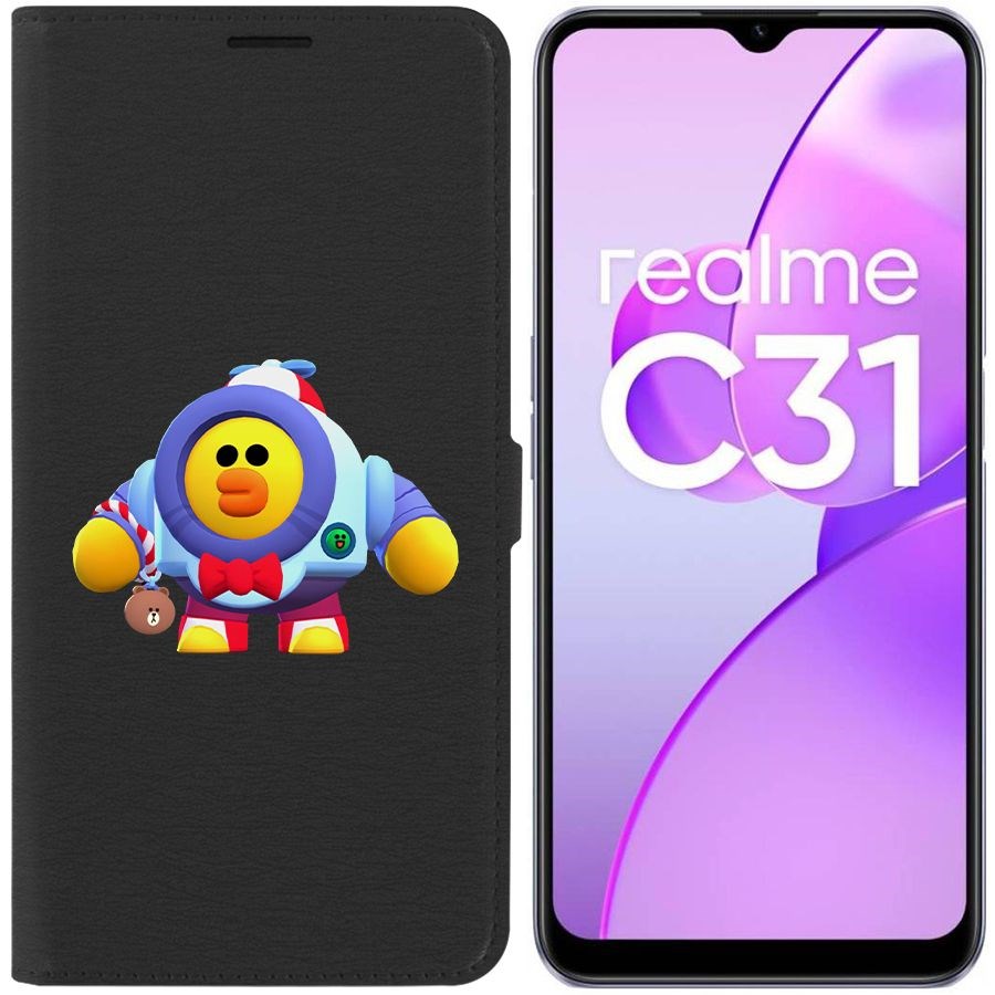 

Чехол-книжка Eco Book для Realme C31 Brawl Stars-Нани Салли