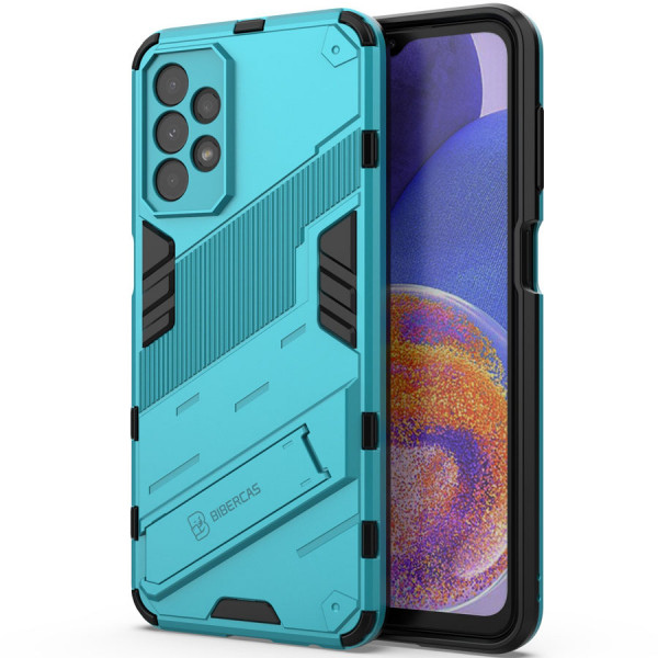 

Противоударный чехол-подставка Epik Megatron для Samsung Galaxy A33 с защитой камеры, Голубой