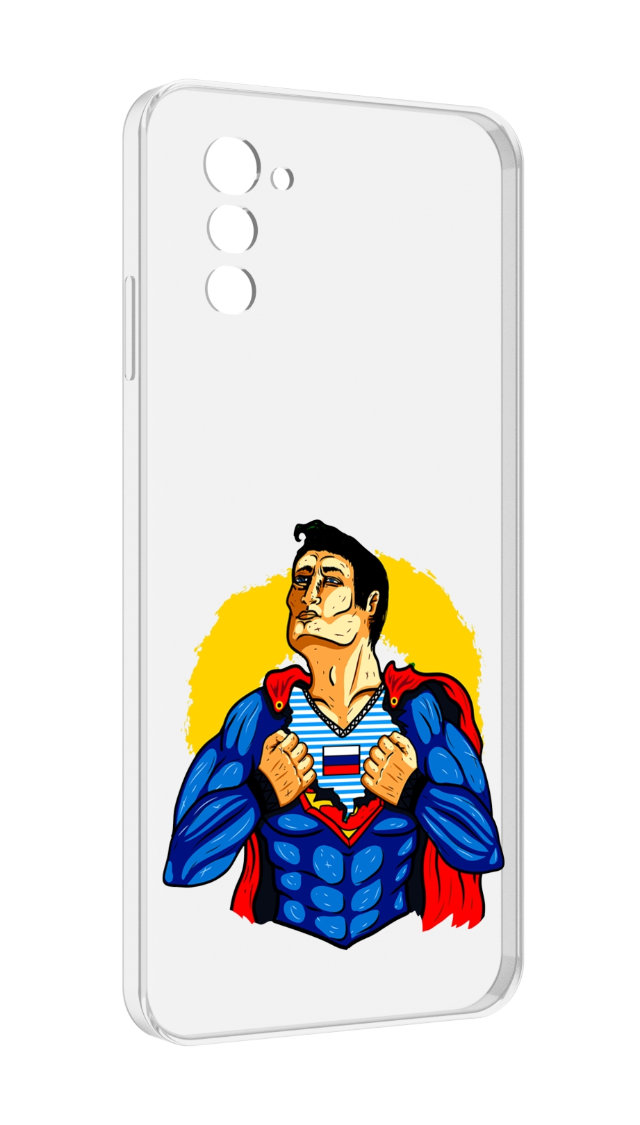 

Чехол MyPads русский супермен для UleFone Note 12 / Note 12P, Прозрачный, Tocco