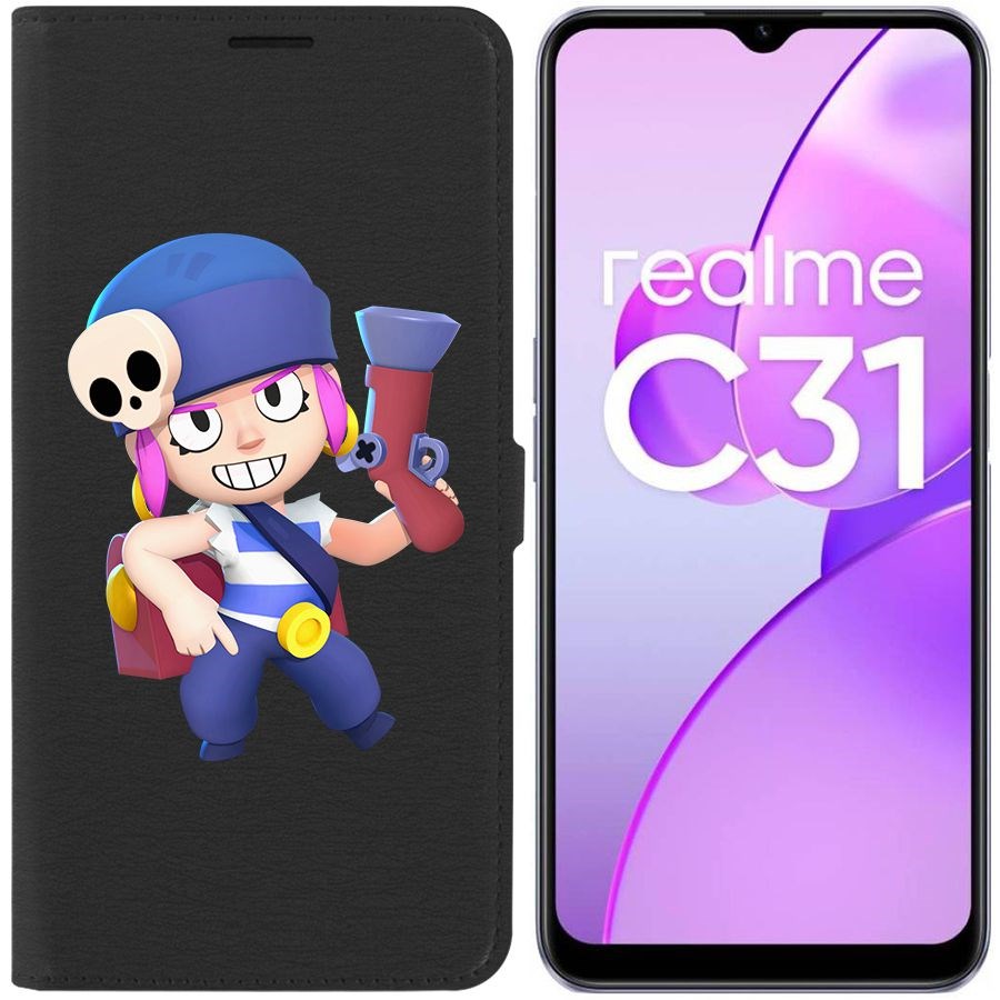 

Чехол-книжка Eco Book для Realme C31 Brawl Stars-Пенни