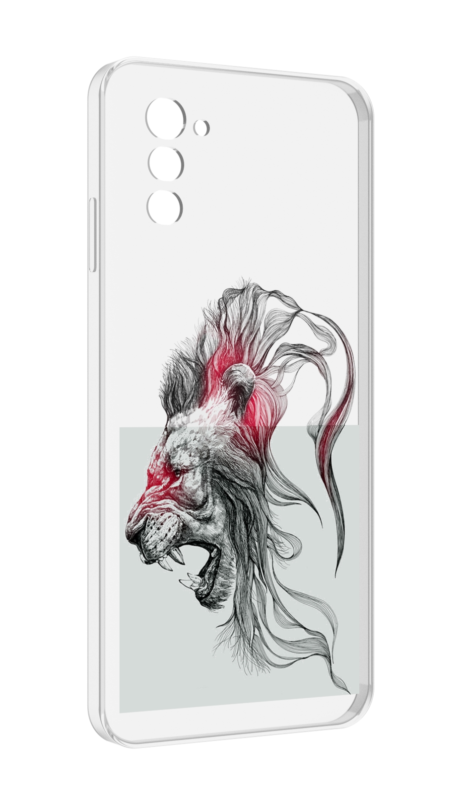 

Чехол MyPads разъяренный лев для UleFone Note 12 / Note 12P, Прозрачный, Tocco