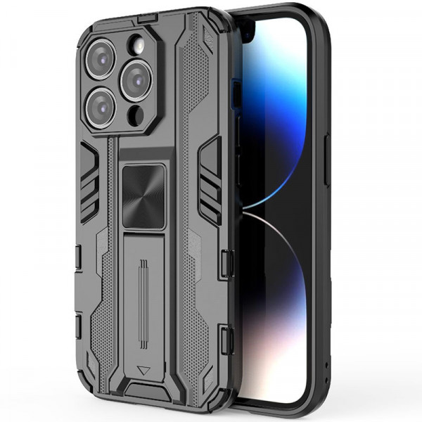 Противоударный чехол-подставка Epik Megatron для iPhone 13 Pro Max с защитой камеры