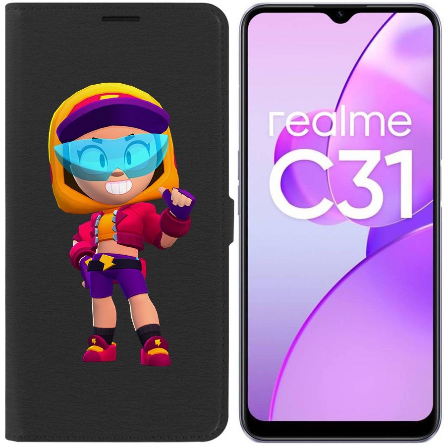 

Чехол-книжка Eco Book для Realme C31 Brawl Stars-Стритстайл Макс