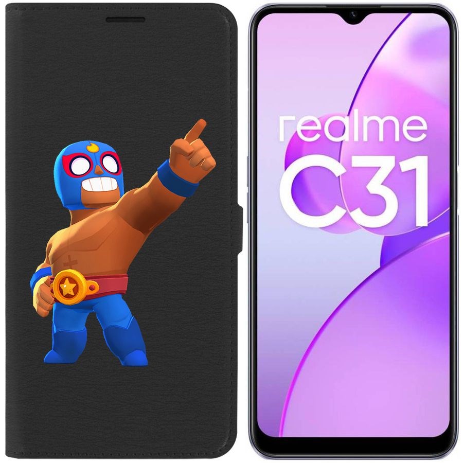 

Чехол-книжка Eco Book для Realme C31 Brawl Stars-Эль Примо