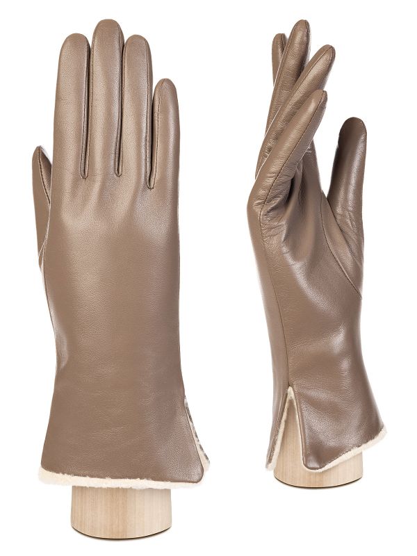 Перчатки женские Eleganzza IS352 серо-коричневые р.8