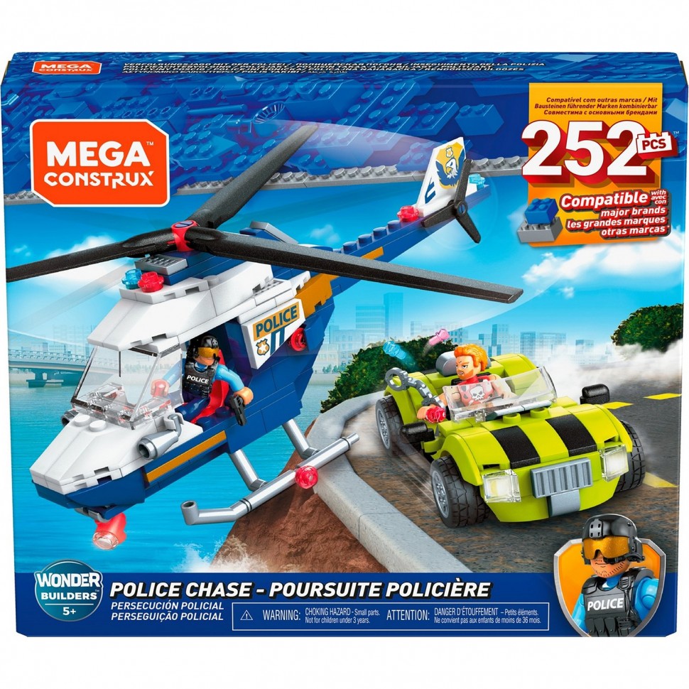 фото Конструктор mega construx полицейская погоня glk55 mega bloks